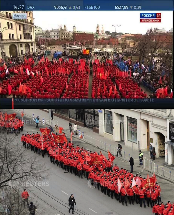 Митинг в поддержку российской агрессии 